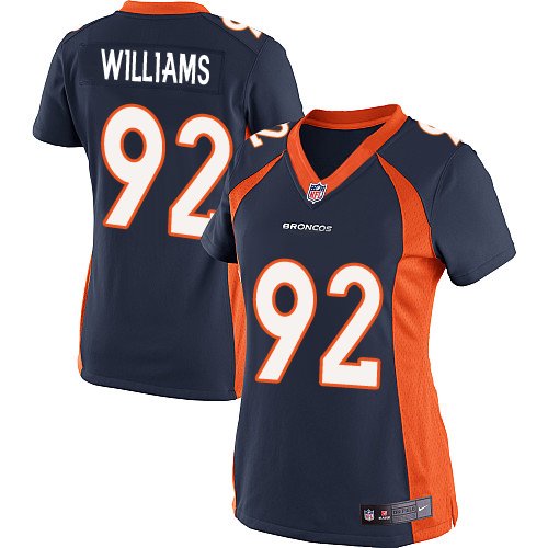 Women's Elite Sylvester Williams Nike Jersey Navy Blue Alternate - #92 NFL Denver Broncos